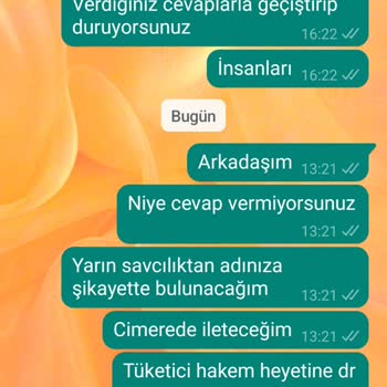 Termos Siparişi Sonrası Sessizlik
