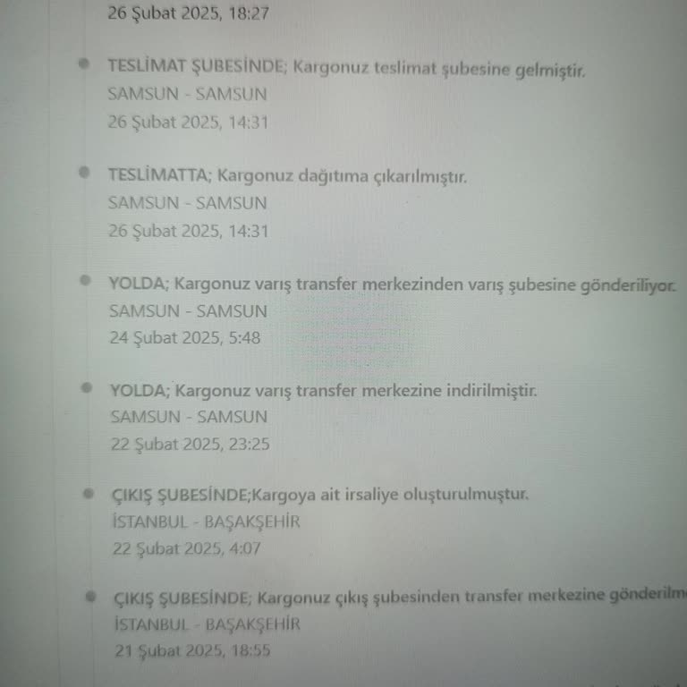 Kargo Teslimatında Yanlış Bilgilendirme Ve Destek Eksikliği