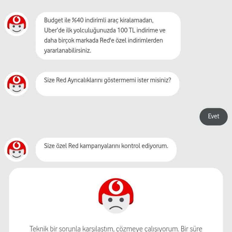 Vodafone Red Ayrıcalıklarında Sürekli Mağduriyet