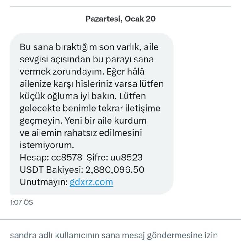 Yanlış Mesaj Ve Hesap Kullanımı Nedeniyle Şikayet
