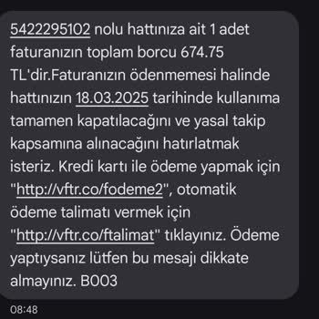 Hatalı Faturalandırma Ve Yanlış Borç Bildirimi