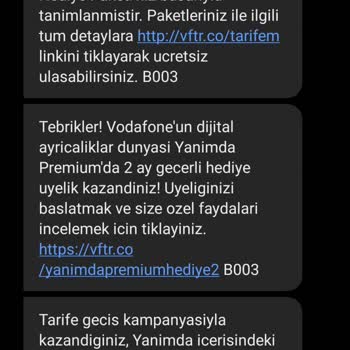 Vodafone Yanımda Premium Hediye Sorunu