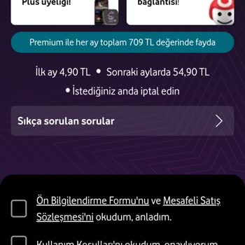 Vodafone Yanımda Premium Hediye Sorunu