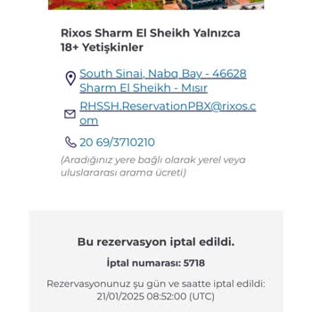 Rixos'ta İptal Edilen Rezervasyonun İadesi Neden Yapılmıyor