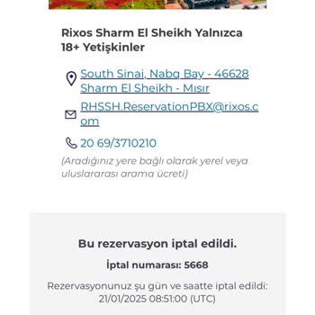 Rixos'ta İptal Edilen Rezervasyonun İadesi Neden Yapılmıyor