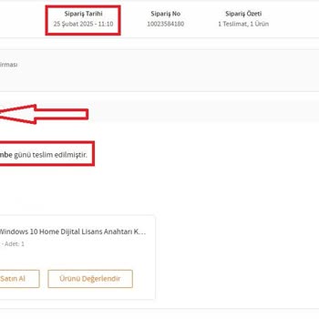 Trendyol'dan Aldığım Dijital Ürün Teslim Edilmedi Ve Müşteri Hizmetleri Hayal Kırıklığı Yarattı
