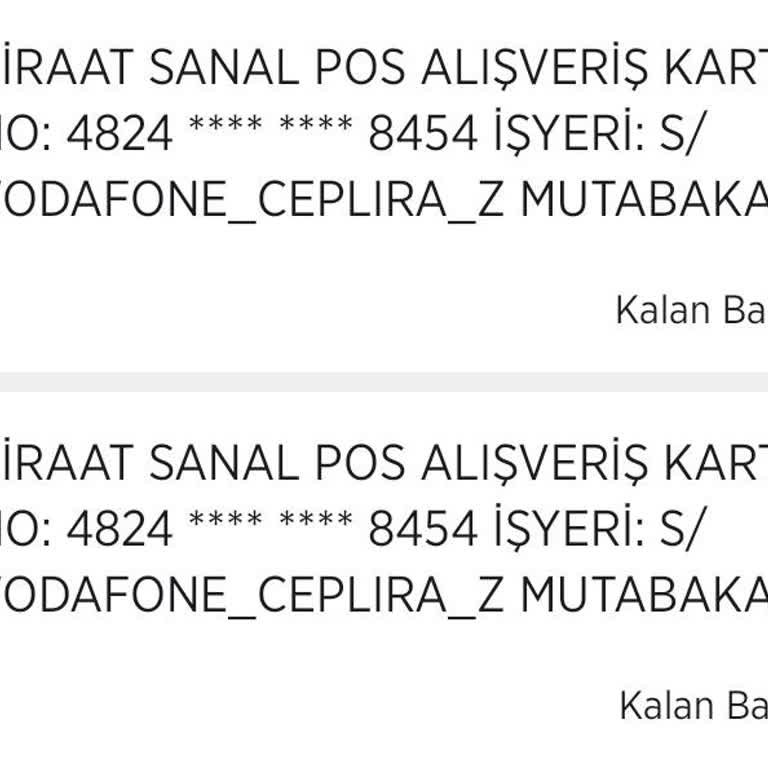 Vodafone Uygulaması Ve Ek Paket Sorunu
