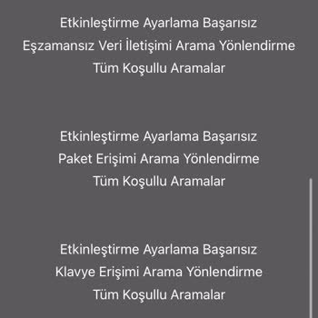 Asistan Hizmeti Aktifleştirilemiyor