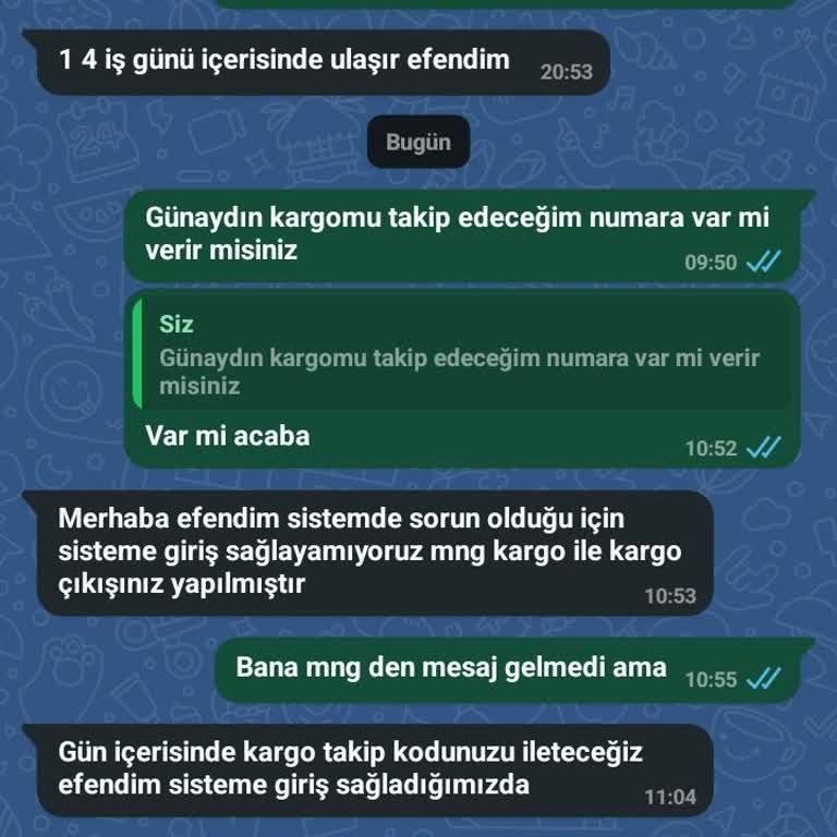 Kargo Takip Numarası Belirsizliği Ve İletişim Sorunu