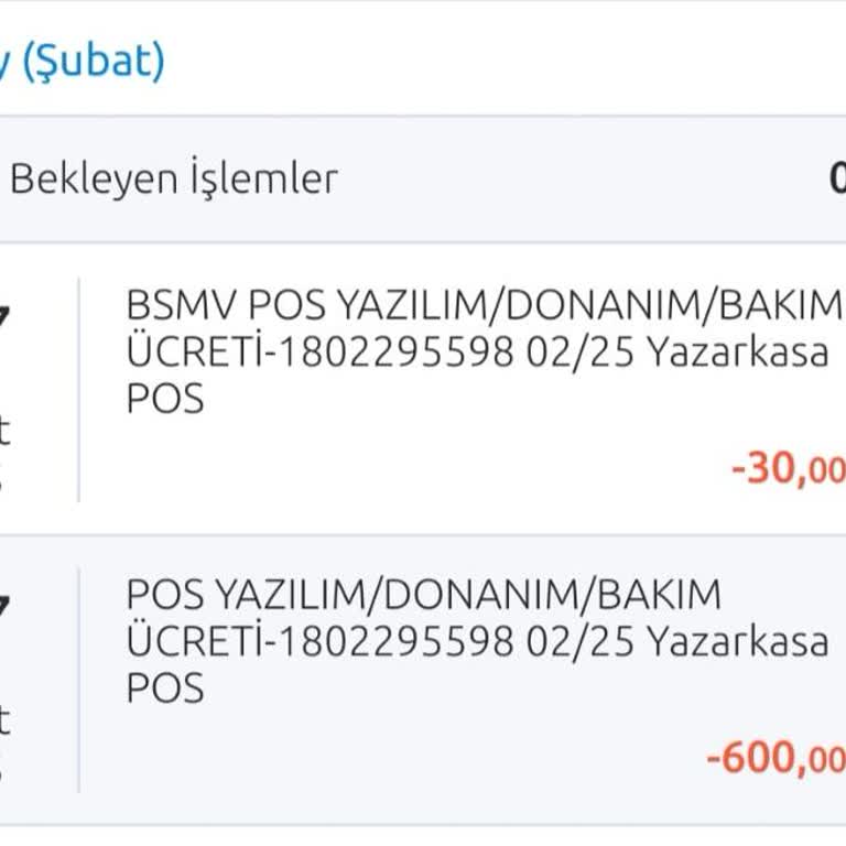 Haksız Pos Bakım Ücreti Kesintisi