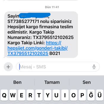 Sezgi Tekin'den Sipariş Sorunu Ve Kötü Müşteri Hizmeti