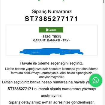 Sezgi Tekin'den Sipariş Sorunu Ve Kötü Müşteri Hizmeti