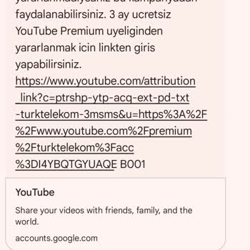 Yanlış Faturalandırılan Youtube Premium Üyeliği