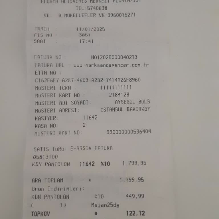 Kısa Sürede Deforme Olan Pantolon Ve Mağaza İlgisizliği