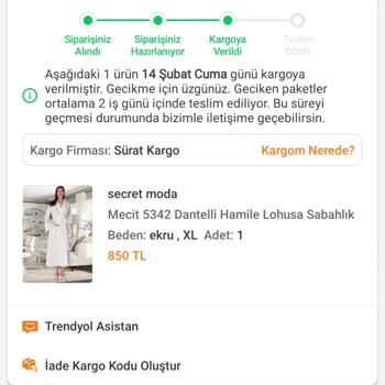 Sipariş Ulaşmadı Muhatap Bulunamıyor