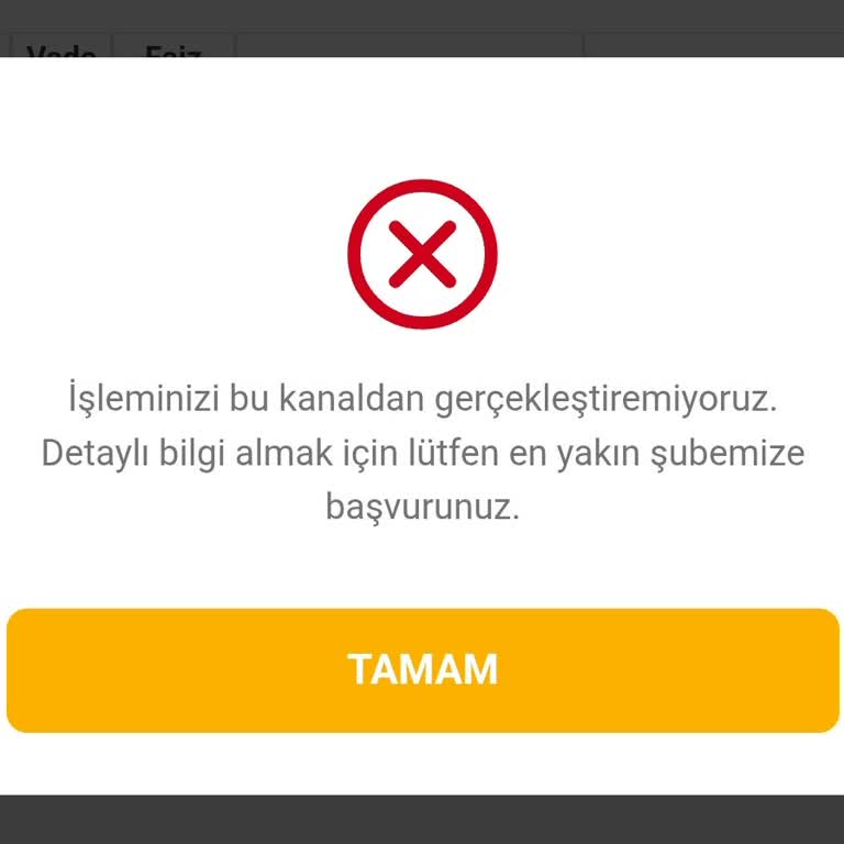 VakıfBank Mobil Uygulamada Kredi Çekememe Sorunu