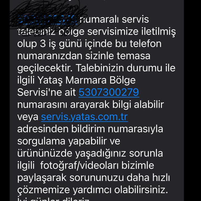 Servis Kaydına Dönüş Yapmayan Marka