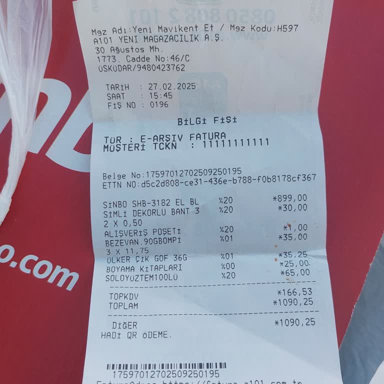 A101'de Sinbo Blender İade Sorunu