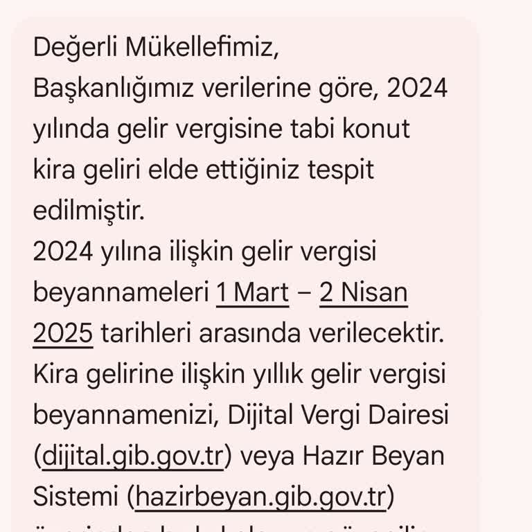 Yanlış Kira Geliri Bildirimi Sorunu