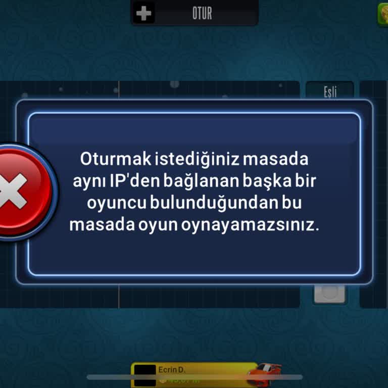 101 Okey Zynga Eşli Masa Bağlantı Sorunu