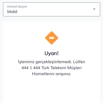 Türk Telekom Hattında İşlem Yapamıyorum
