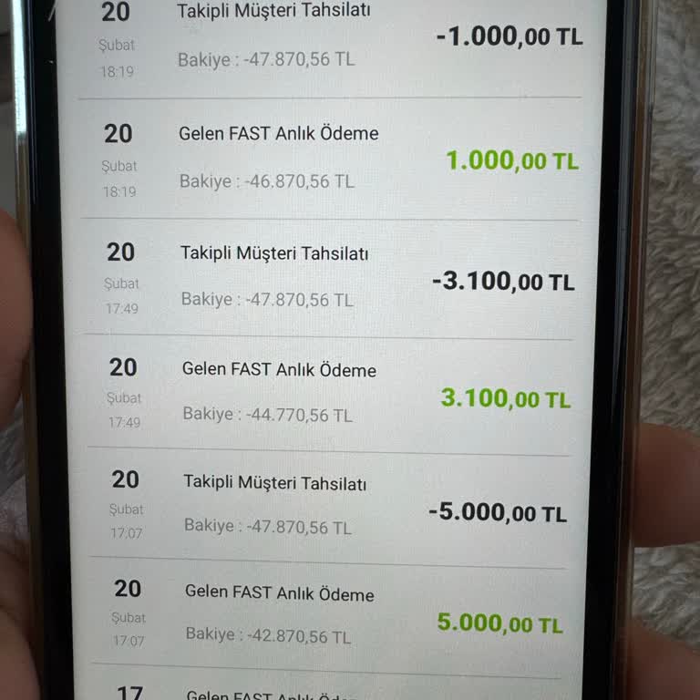 Emekli Müşteri Hesabından Belirsiz Tahsilatlar