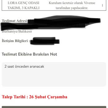 Vivense'den Sipariş Ettiğim Mobilya Bir Türlü Gelmiyor
