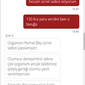 Yemeksepeti'nden Gelen Kanlı Tavuk Şoku