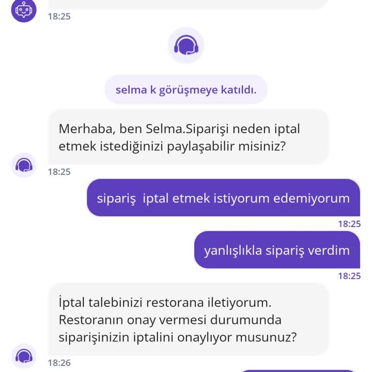 Çiğ Köfte Siparişi İptal Edilemiyor: Canlı Destek Mağduriyeti