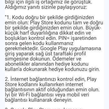 Google Play Kodları Çözümsüz Kaldı!