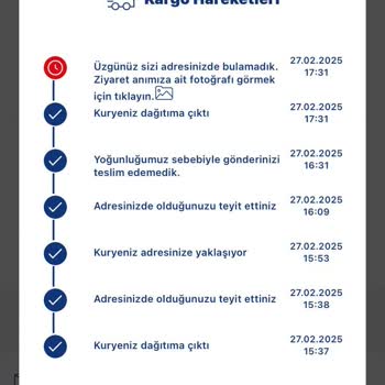 Kurye İletişim Sorunu Ve Yanıltıcı Bilgilendirme