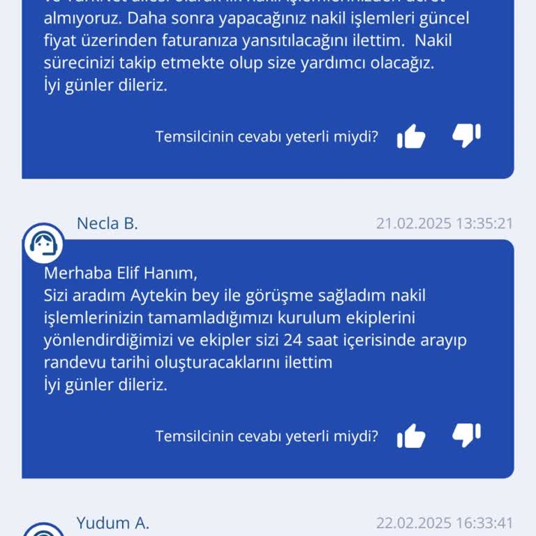 TurkNet Nakil Sürecinde Yaşanan Aksaklıklar Ve İletişim Sorunları