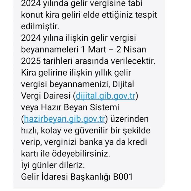Yanlış Kira Geliri Bildirimi: Gerçek Dışı Mesaj Sorunu