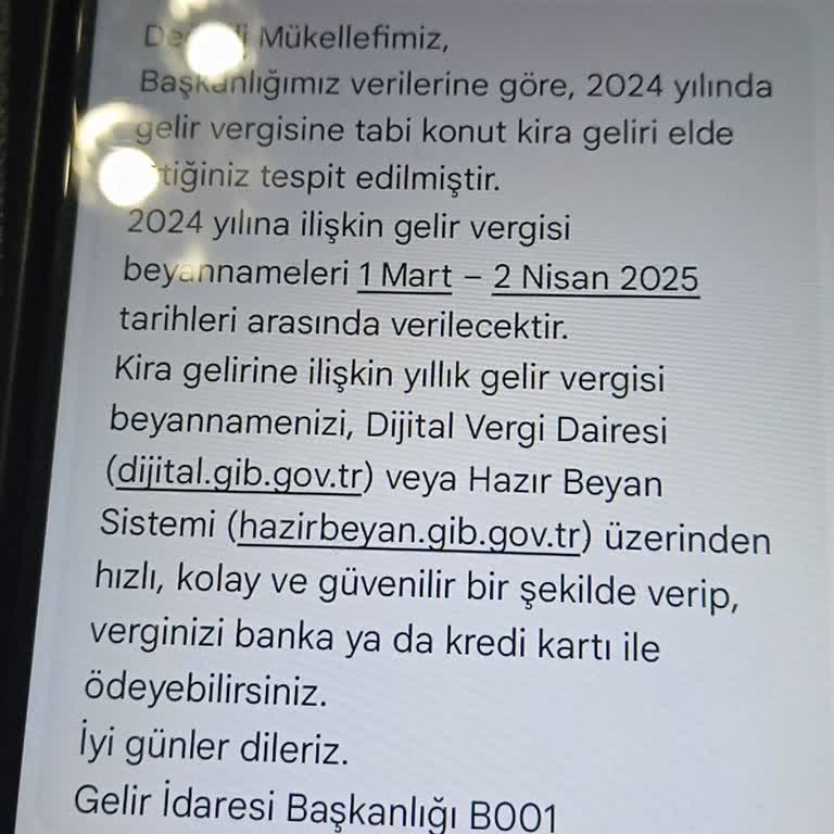 Beklenmedik Vergi Mesajı: Kira Geliri Yanılgısı Ve Çözüm Arayışı