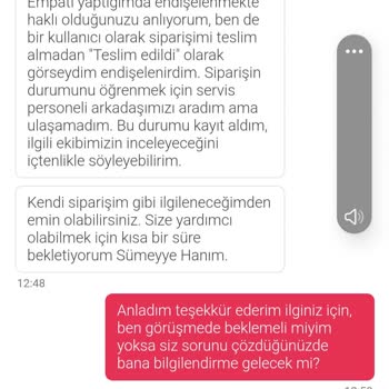 Yemeksepeti'nde Sipariş Teslim Edilmedi, Müşteri Hizmetleri Çözüm Sunmadı