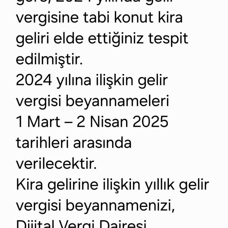 Yanlış SMS İle Kira Geliri İddiası