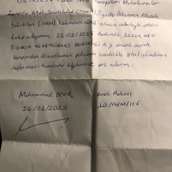 Sigorta İptalinde Geri Dönüş Sorunu