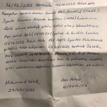Sigorta İptalinde Geri Dönüş Sorunu