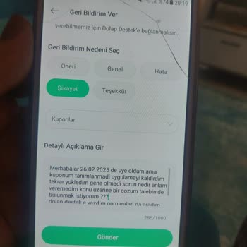 Kupon Tanımlama Sorunu Ve Destek Eksikliği
