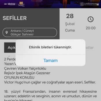 Devlet Tiyatroları Genç Biletleri Açılmıyor: Etkinliklere Erişim Sorunu