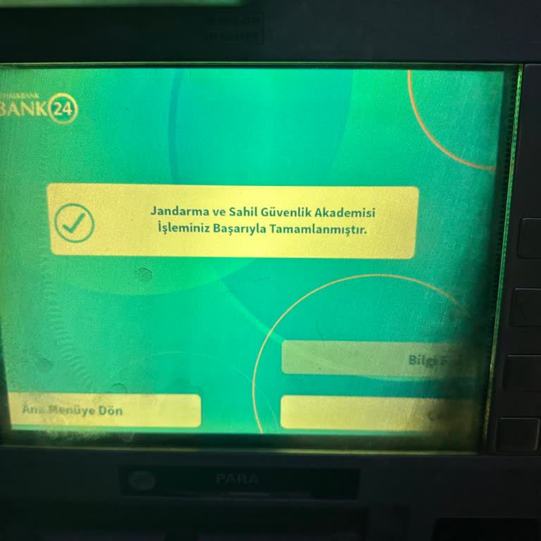 ATM'den Makbuz Alamama Sorunu