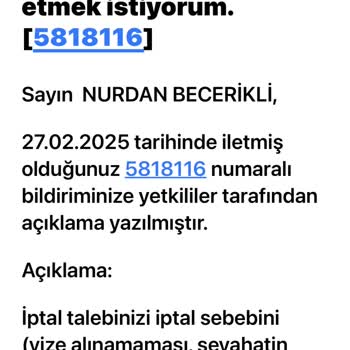 Seyahat Sigortası İptalinde Zorluk Ve Müşteri Memnuniyetsizliği