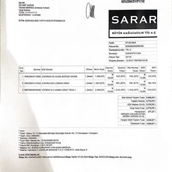 Sarar Woman Mağazasından Alınan Kazağın Tüylenme Sorunu Ve İade Talebi