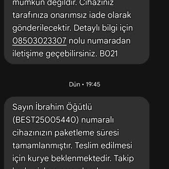 Garanti Kapsamındaki Telefonum İçin Ücret Talebi