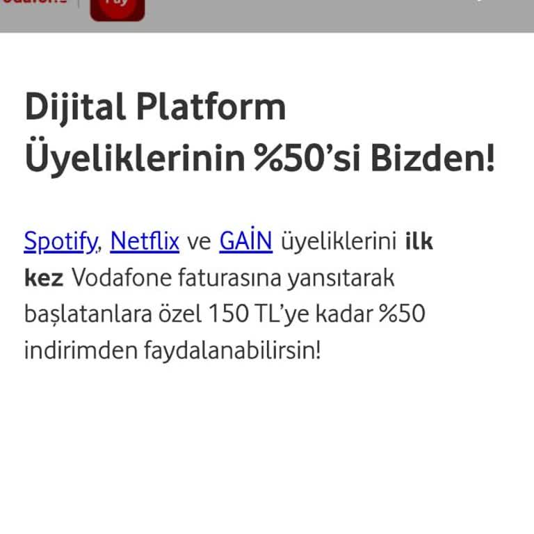 Vodafone Kampanyasında Netflix İadesi Sorunu