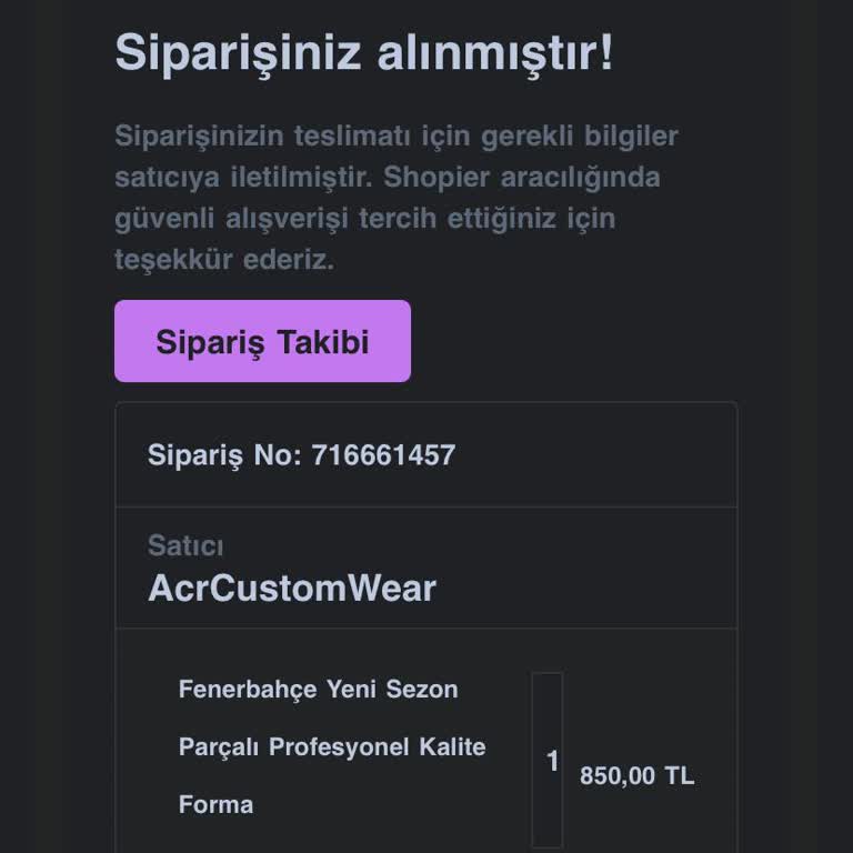 Formaholiigans'tan Aldığım Forma Siparişi Sorunu