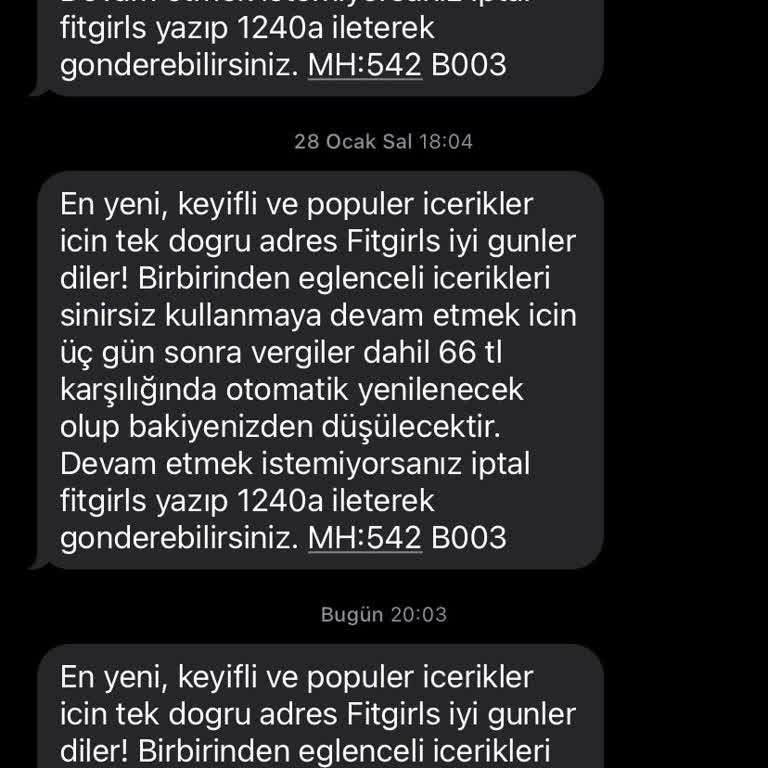 Vodafone Yanlışlıkla Başlatılan Üyelik