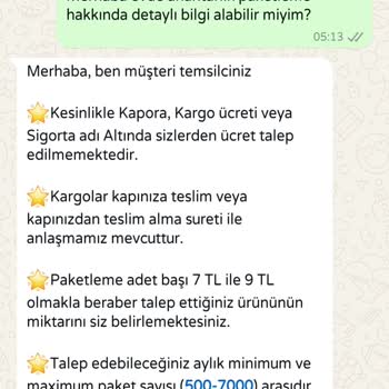 Evde Paketleme İşi İçin Alınan Kişisel Bilgilerden Endişe Duyuyorum