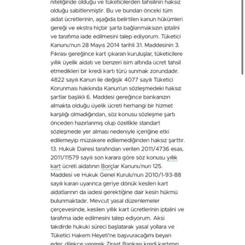 Ziraat Bankası Kart Ücreti İadesi Bekliyorum