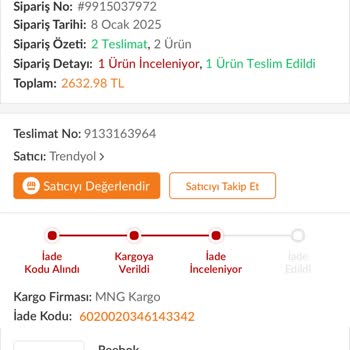 Trendyol'dan Aldığım Ayakkabının İade Sürecinde Yaşadığım Sorunlar